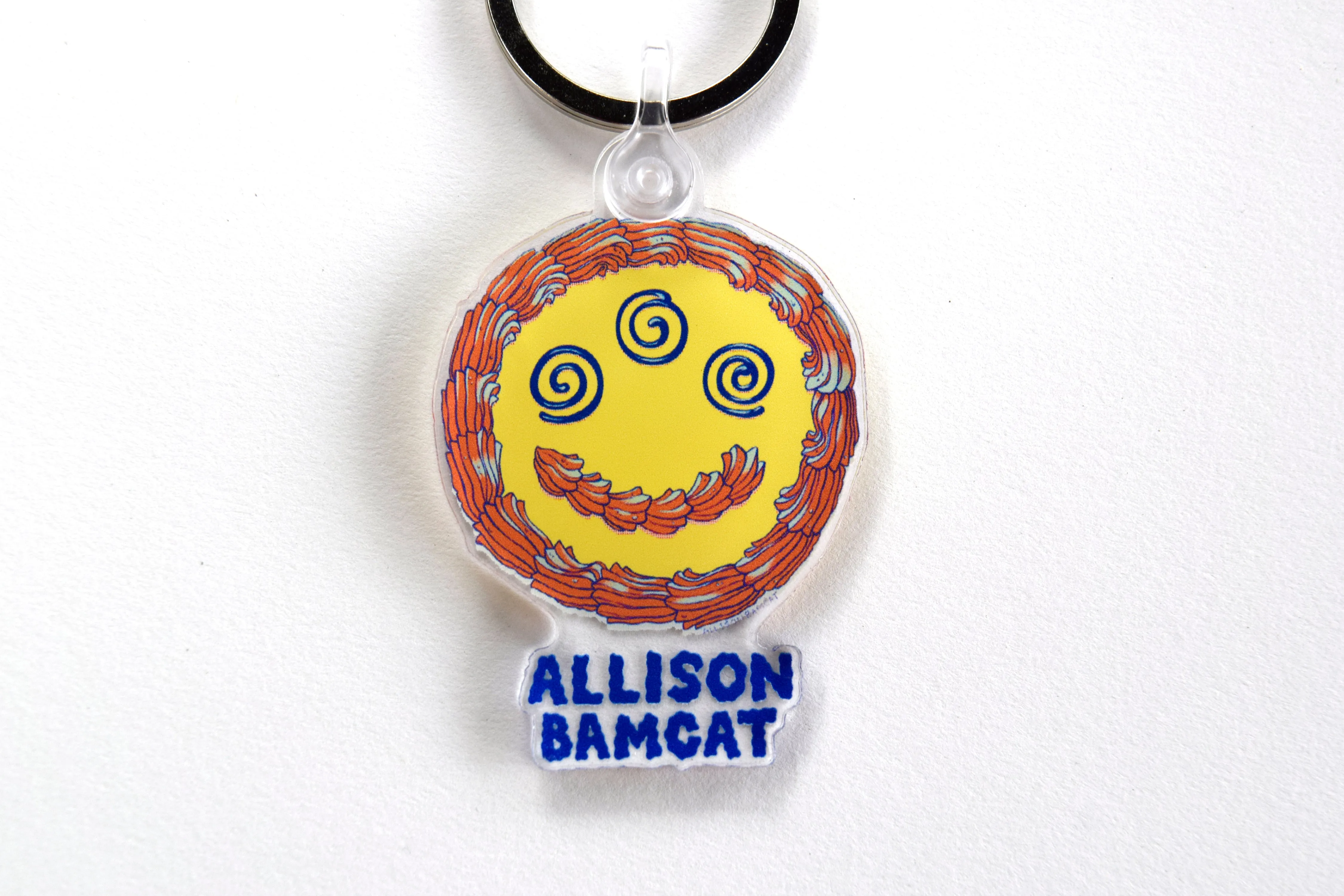 Cake Face Acrylic Keychain