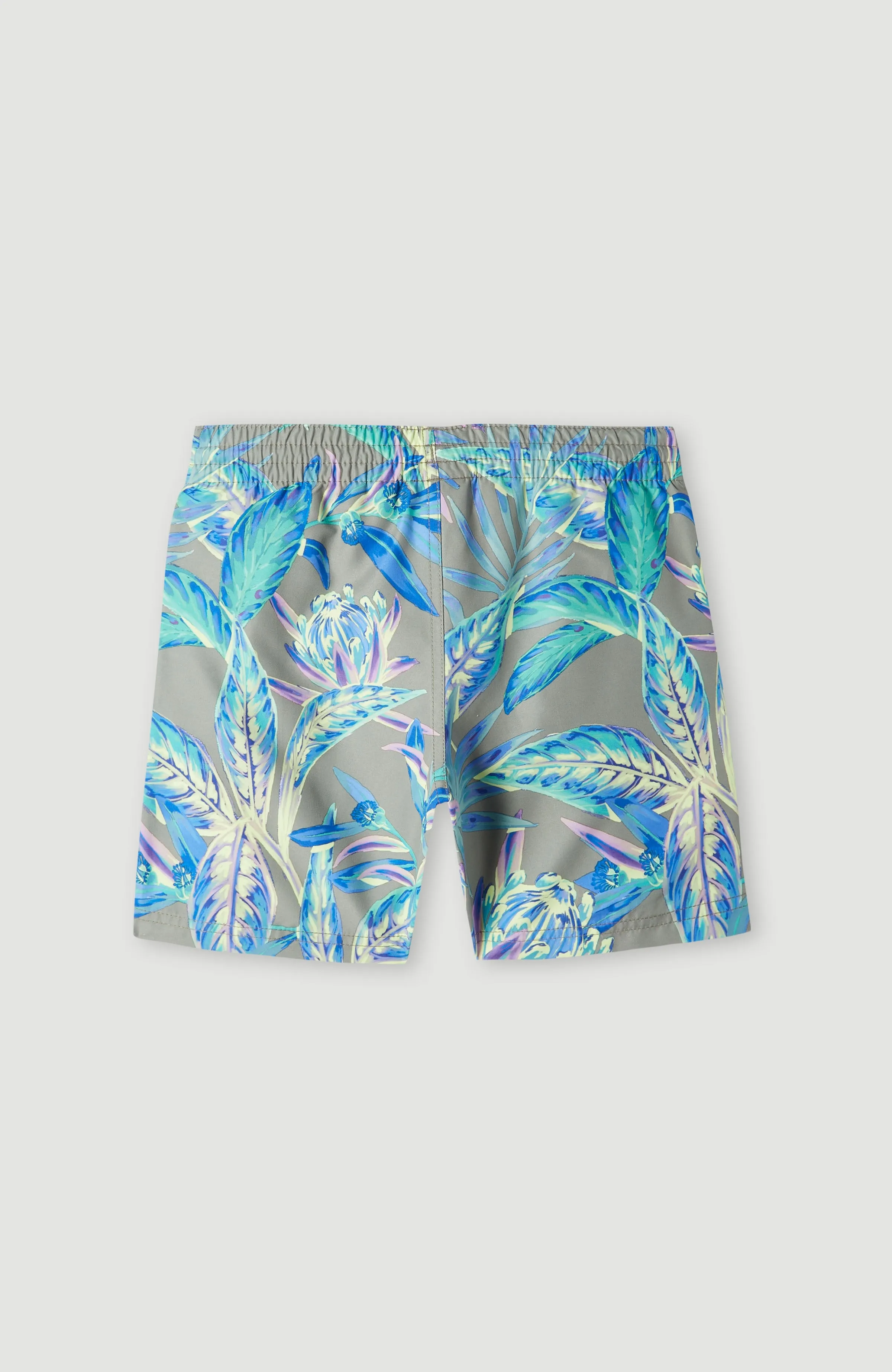 Cali Print 13'' Badehose | Green Tropical Flower