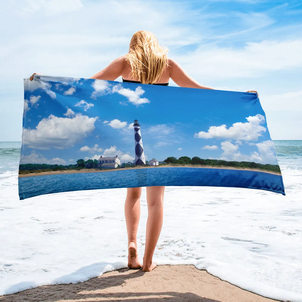 Cape Lookout Lighthouse Beach Towel