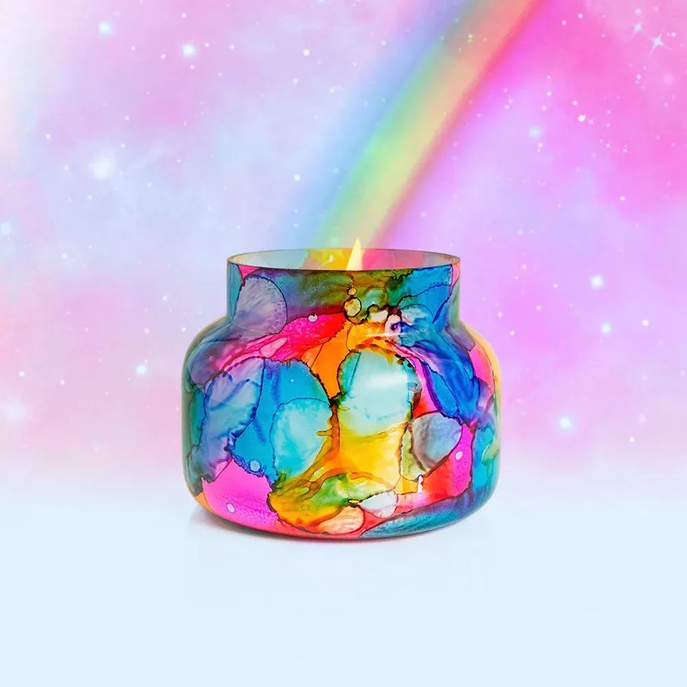 Capri Blue Volcano Rainbow Watercolor Signature Jar - 19 oz.