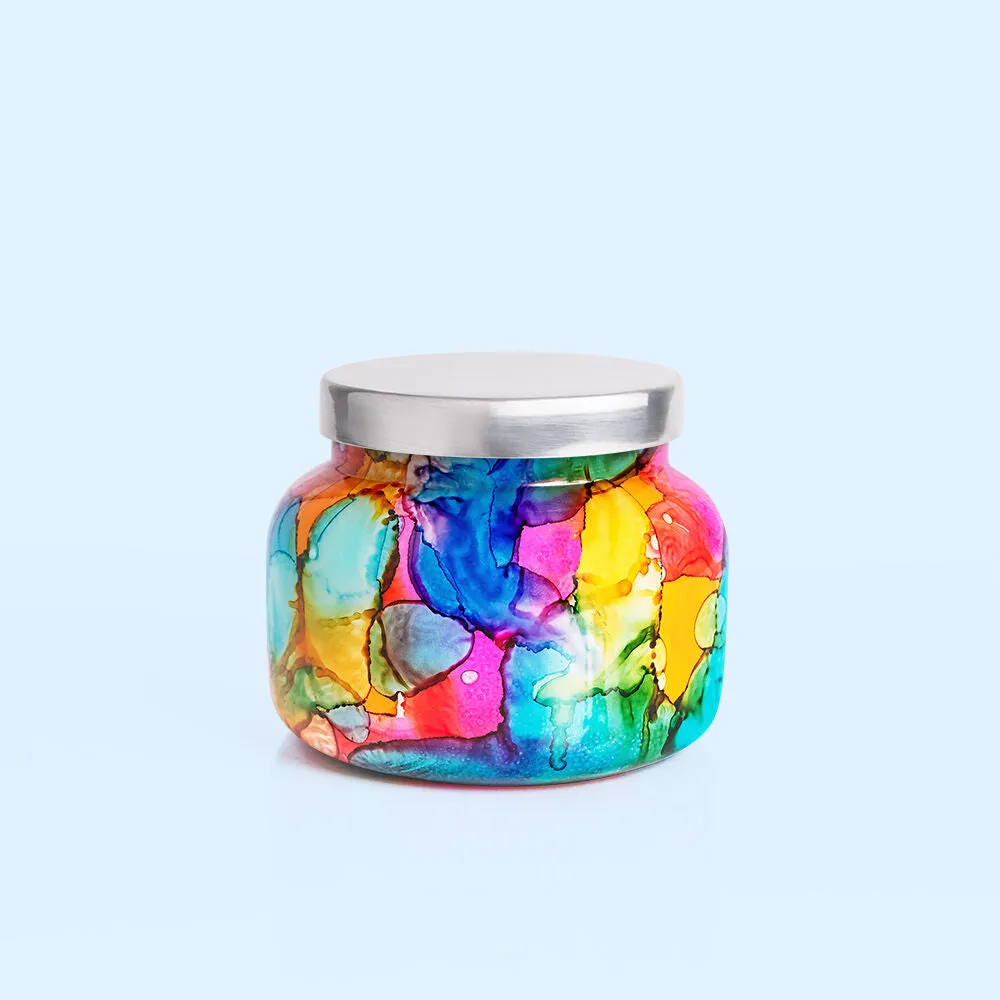 Capri Blue Volcano Rainbow Watercolor Signature Jar - 19 oz.