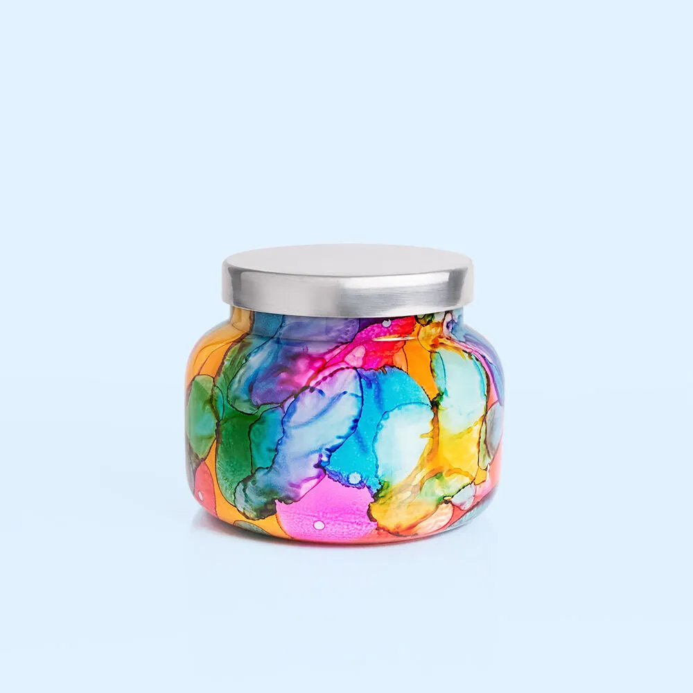 Capri Blue Volcano Rainbow Watercolor Signature Jar - 19 oz.
