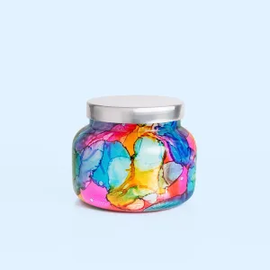 Capri Blue Volcano Rainbow Watercolor Signature Jar - 19 oz.