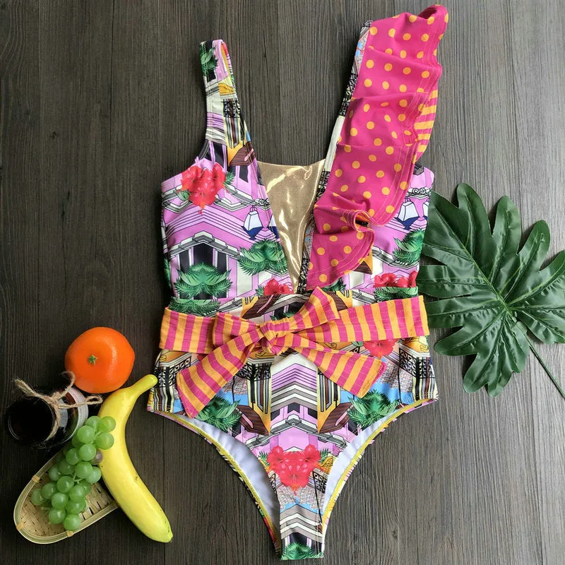 Carmen Ruffle One Piece