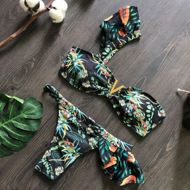 Carmen Ruffle One Piece