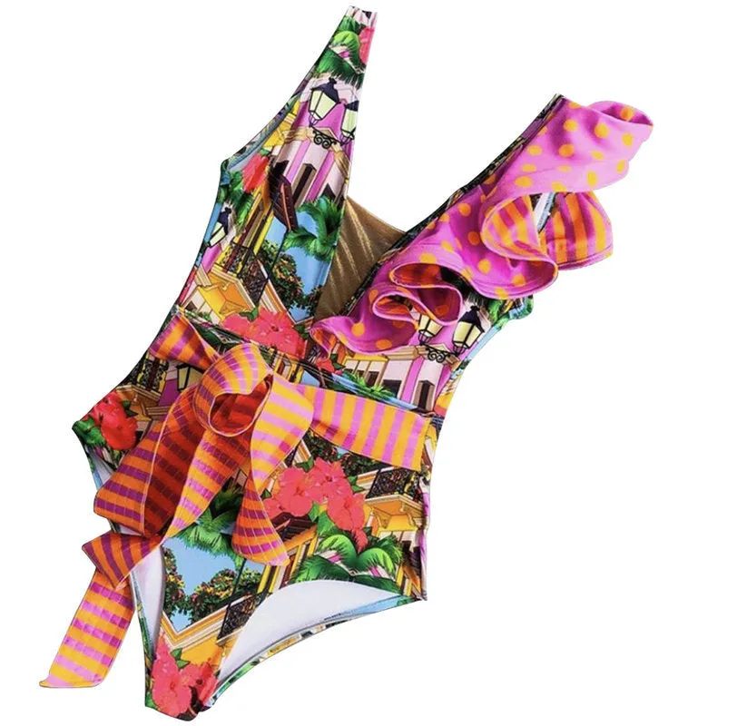 Carmen Ruffle One Piece