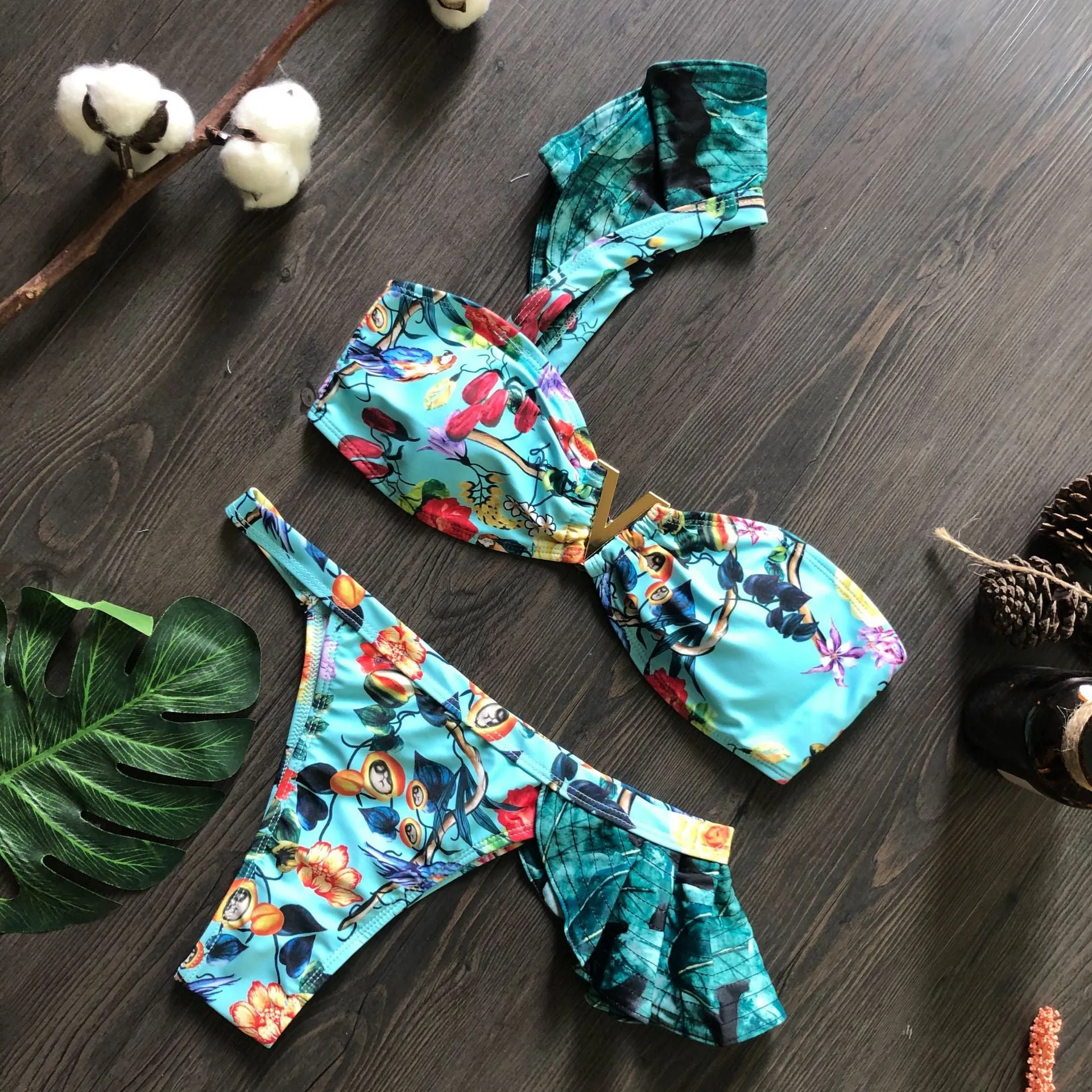 Carmen Ruffle One Piece