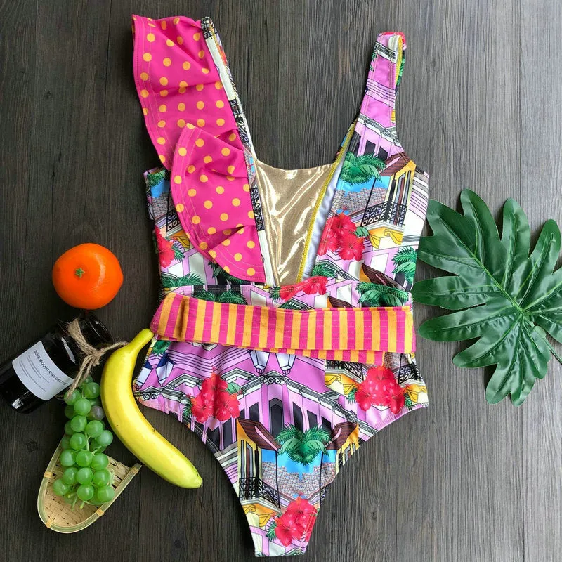 Carmen Ruffle One Piece