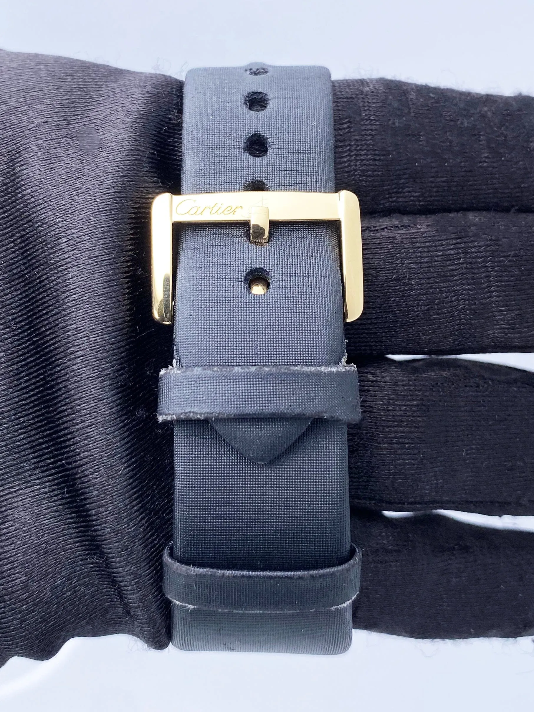 Cartier Tank Divan WA301036 Diamond Yellow Gold Ladies Watch Box Papers