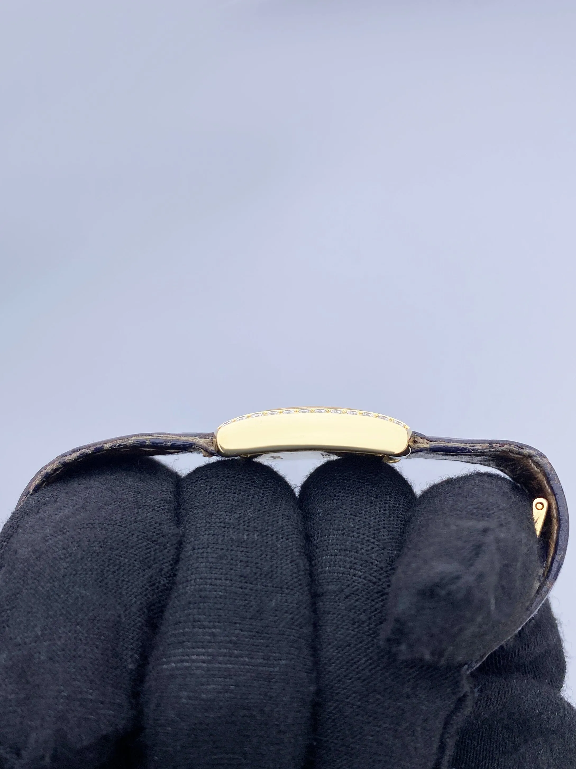 Cartier Tank Francaise WE100151 Diamond 18k Yellow Gold Ladies Watch Box Papers