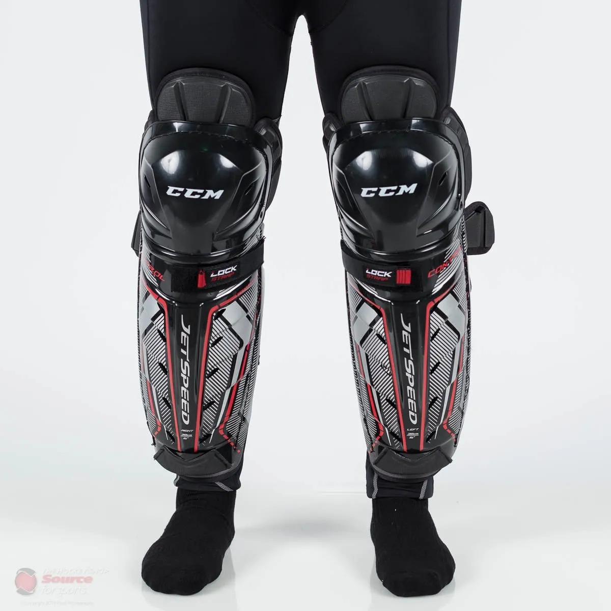CCM Jetspeed Control Junior Hockey Shin Guards (2019)