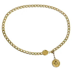 Chanel Spring 1994 Gold Tone CC Medallion Chain Belt
