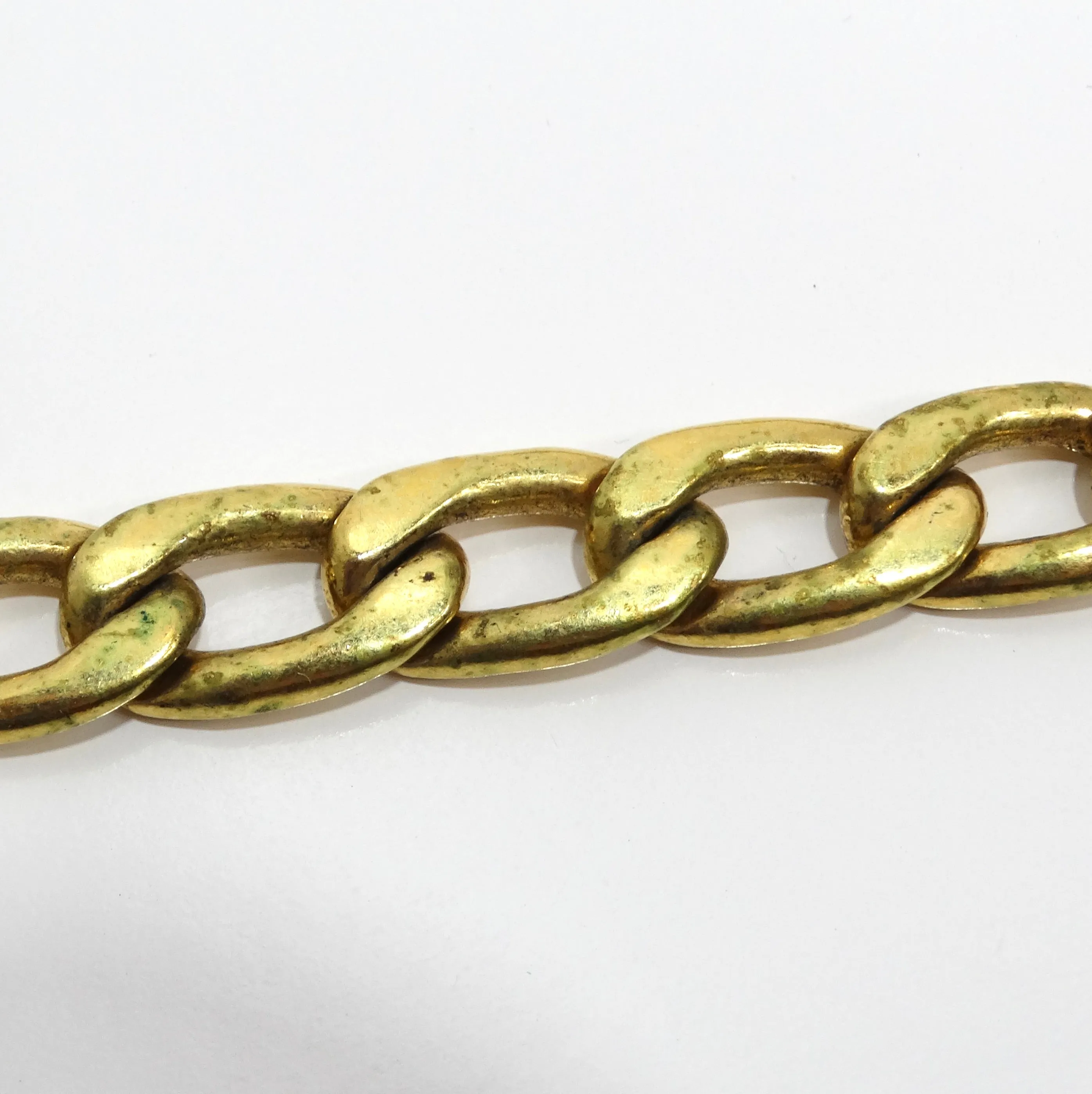 Chanel Spring 1994 Gold Tone CC Medallion Chain Belt