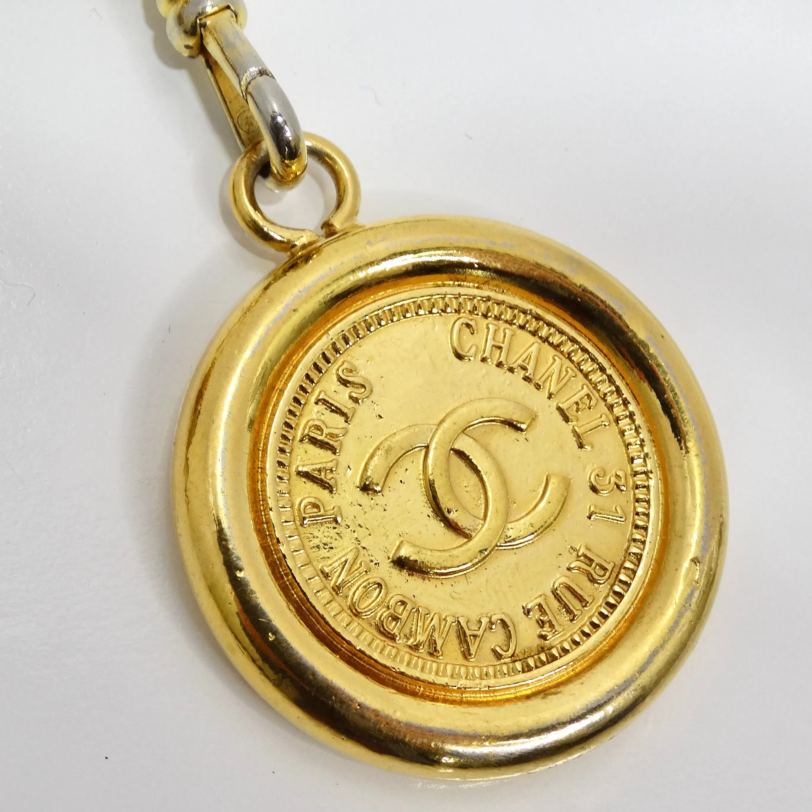 Chanel Spring 1994 Gold Tone CC Medallion Chain Belt