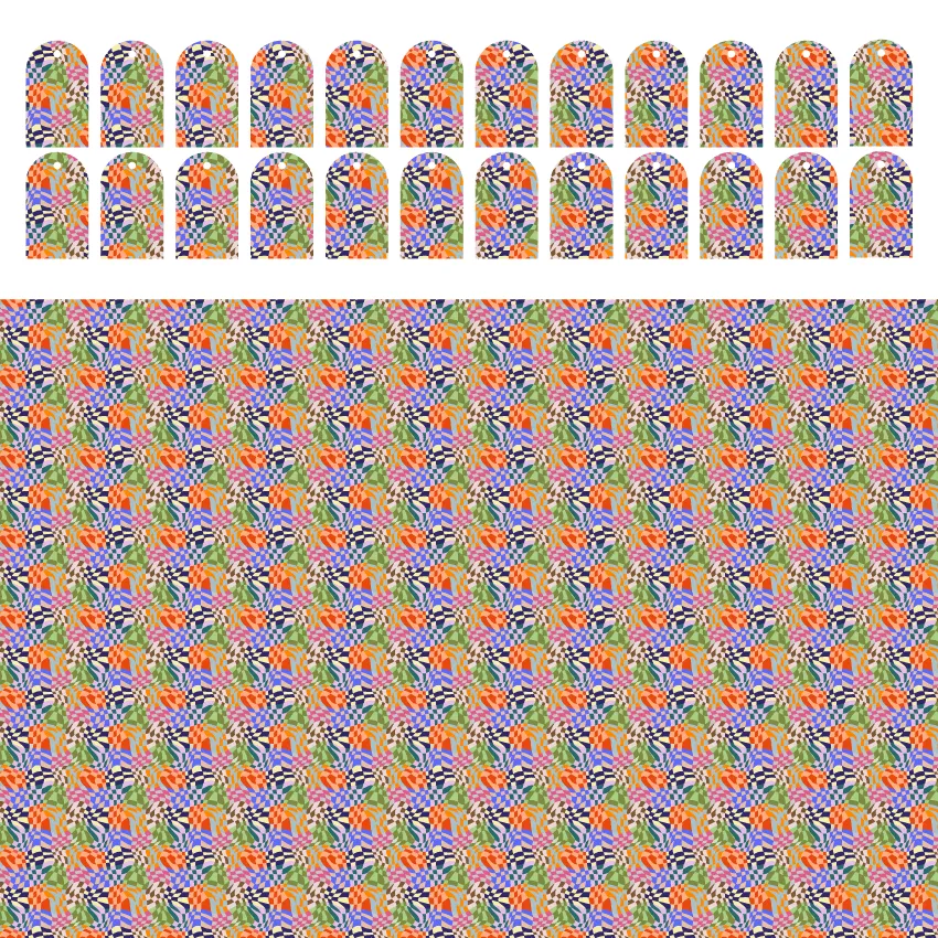 Cheer Ups - Trippy Check Arches