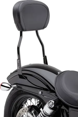 Cobra 602-1251B Short Round Sissy Bar - Black Powder-Coated