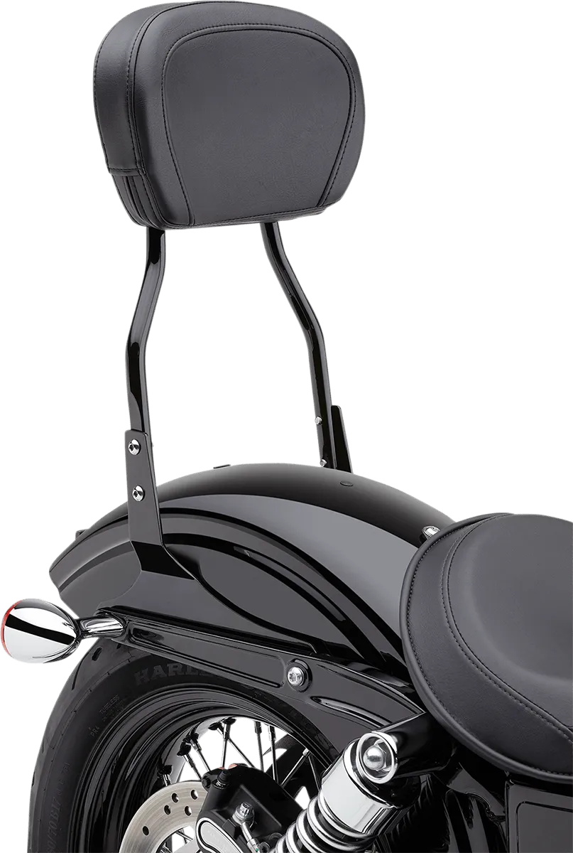 Cobra 602-1251B Short Round Sissy Bar - Black Powder-Coated
