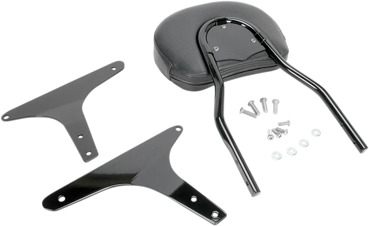Cobra 602-1251B Short Round Sissy Bar - Black Powder-Coated
