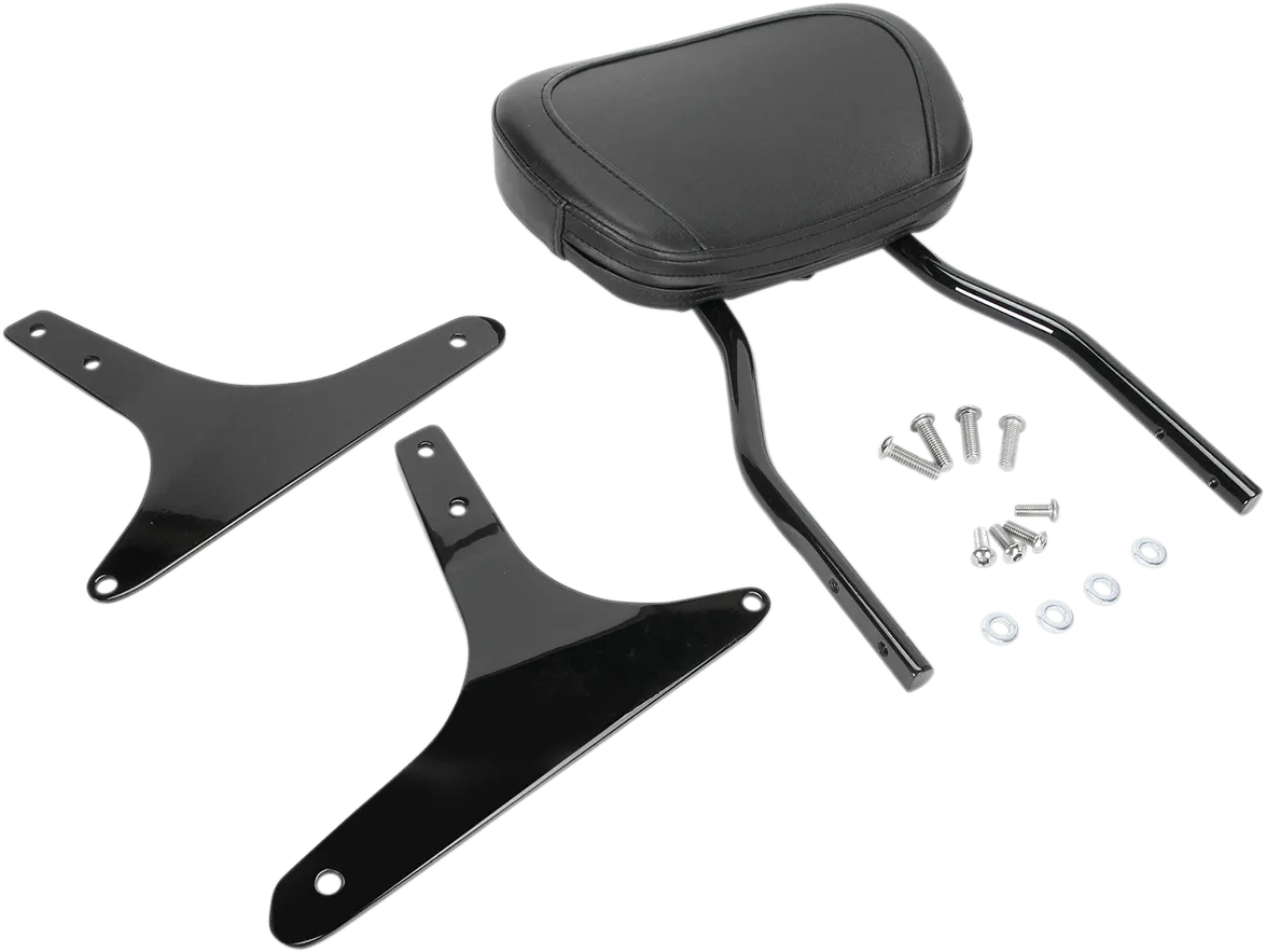 Cobra 602-1251B Short Round Sissy Bar - Black Powder-Coated