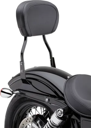 Cobra 602-1303B Standard Round Sissy Bar - Black Powder-Coated