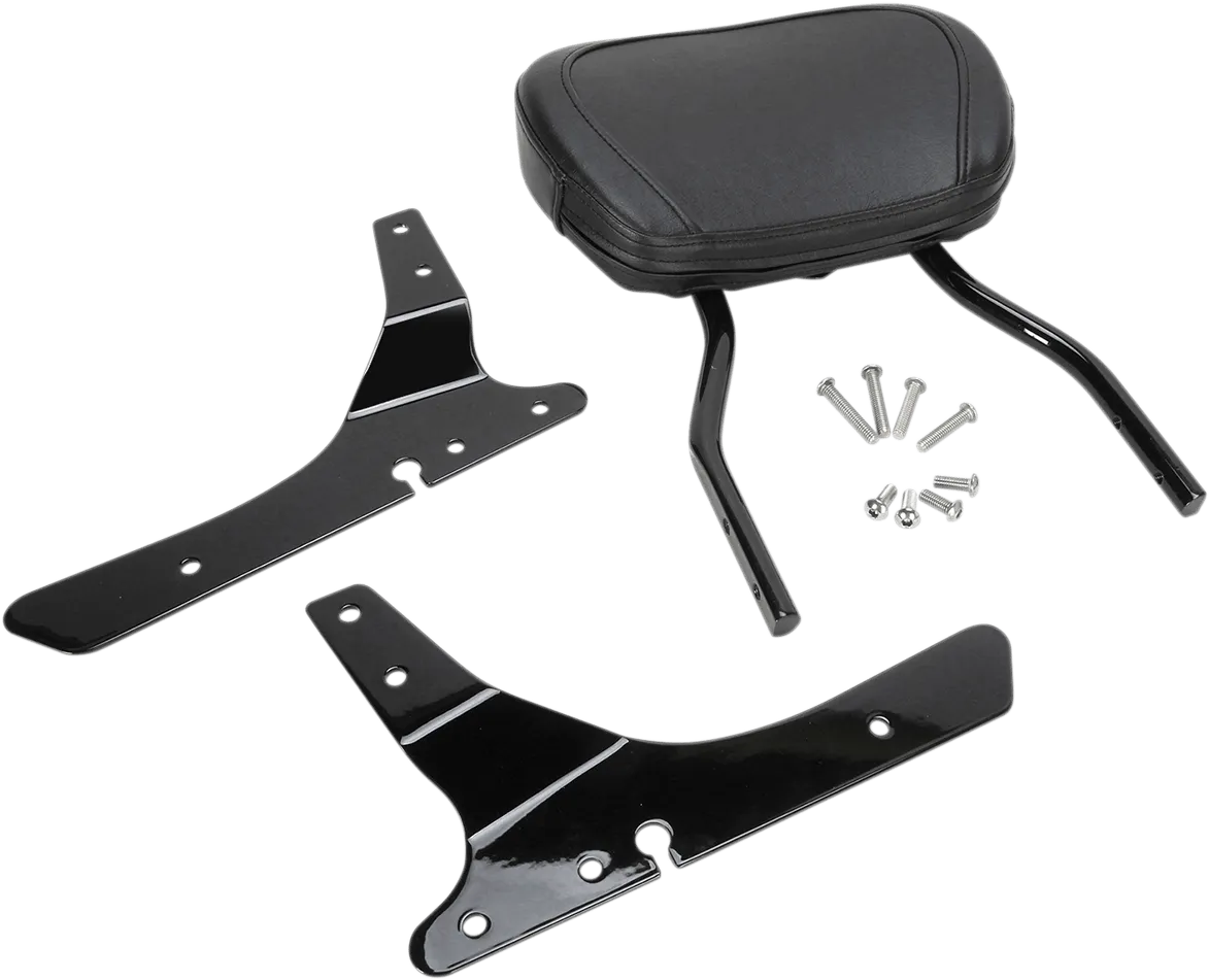 Cobra 602-1303B Standard Round Sissy Bar - Black Powder-Coated