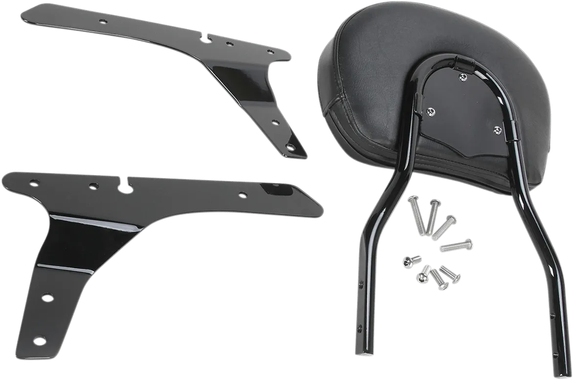 Cobra 602-1303B Standard Round Sissy Bar - Black Powder-Coated