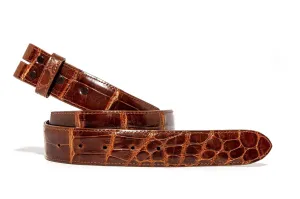 Cognac Alligator Classic Strap