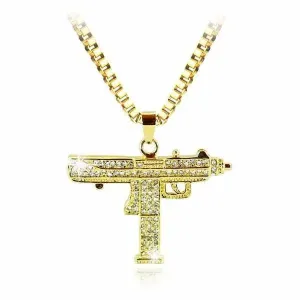 COLLIER MILITAIRE ARMES A FEU (OR)