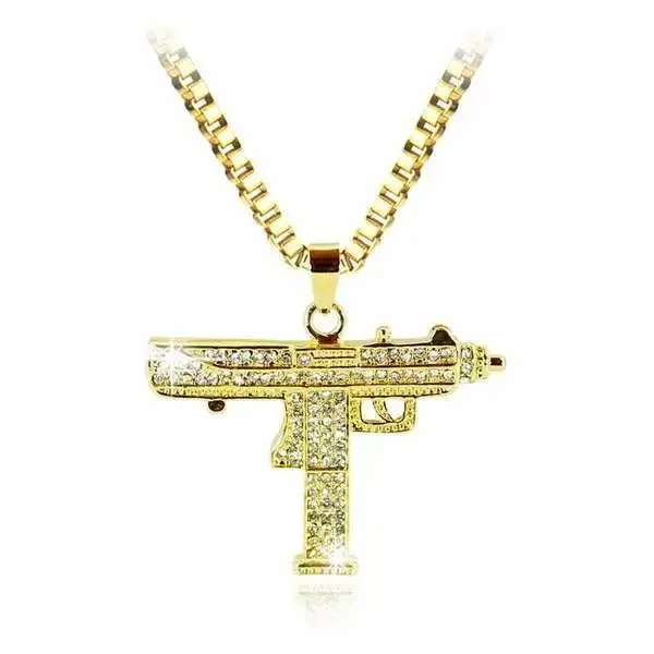COLLIER MILITAIRE ARMES A FEU (OR)