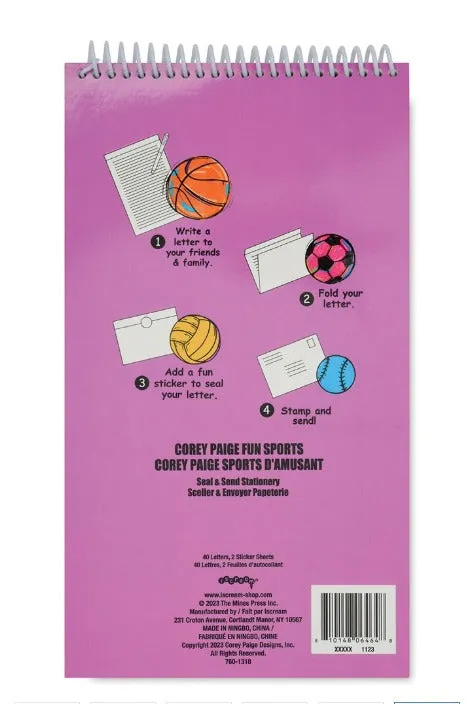 Corey Paige Fun Sports Seal & Send Stationery