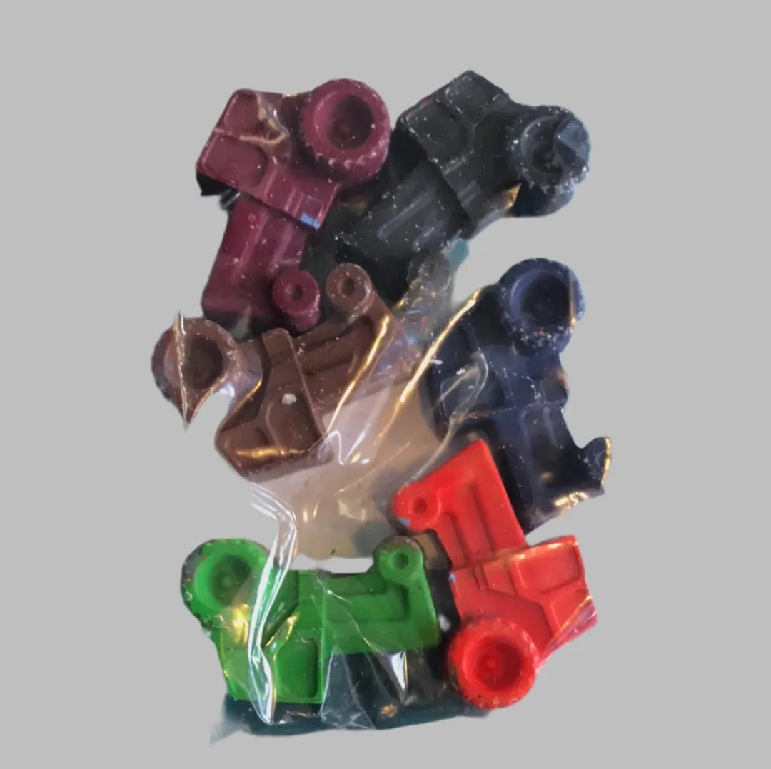 Crayons in shapes