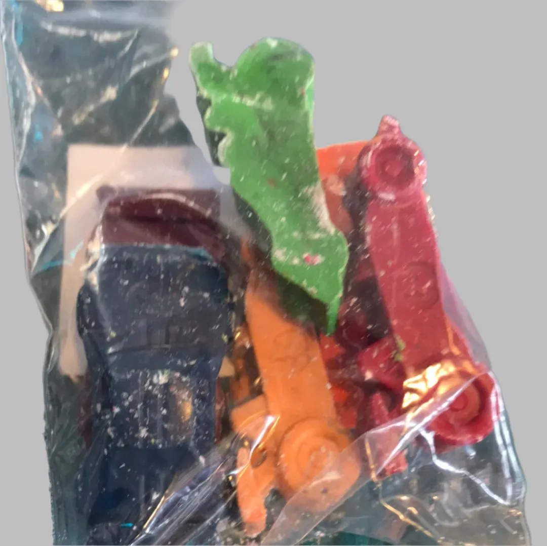 Crayons in shapes