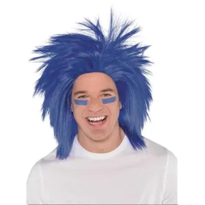 Crazy Blue Wig - Adult & Child