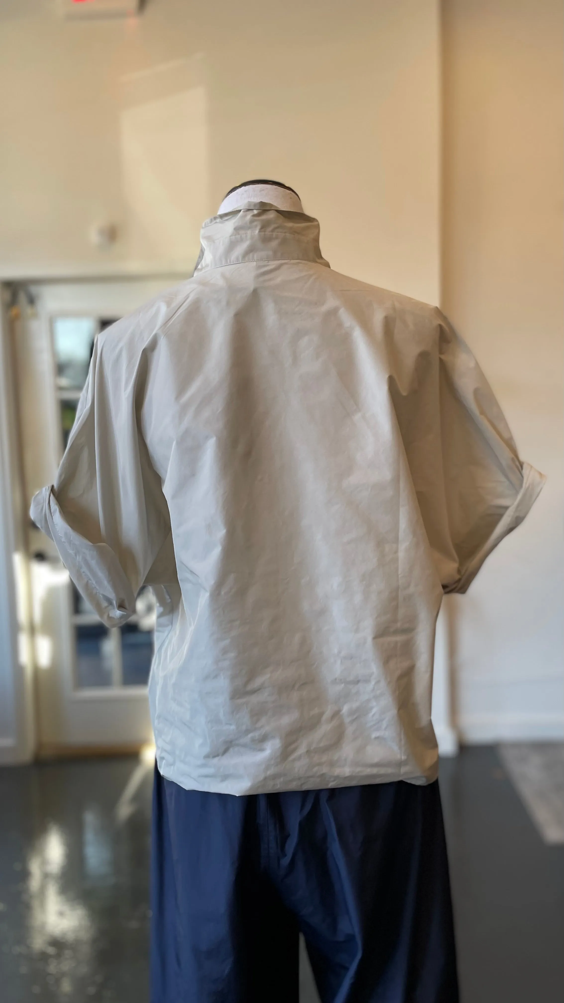 Cream Short Papertouch Blouse