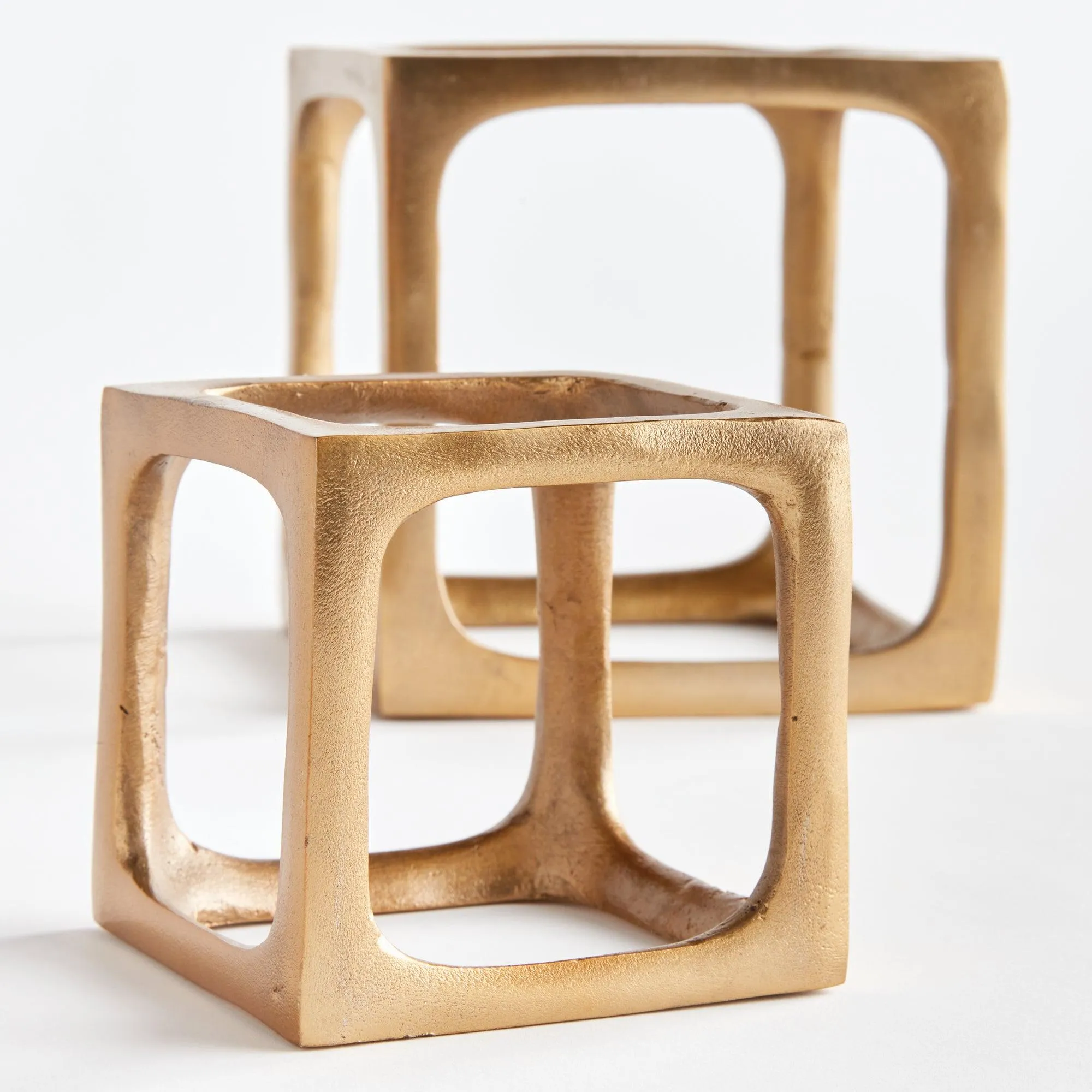 Cubist Sculptures, Set Of 2
