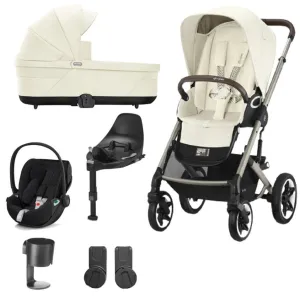 CYBEX Talos Luxury Travel System with  CLOUD T I-SIZE and Base T - Seashell Beige