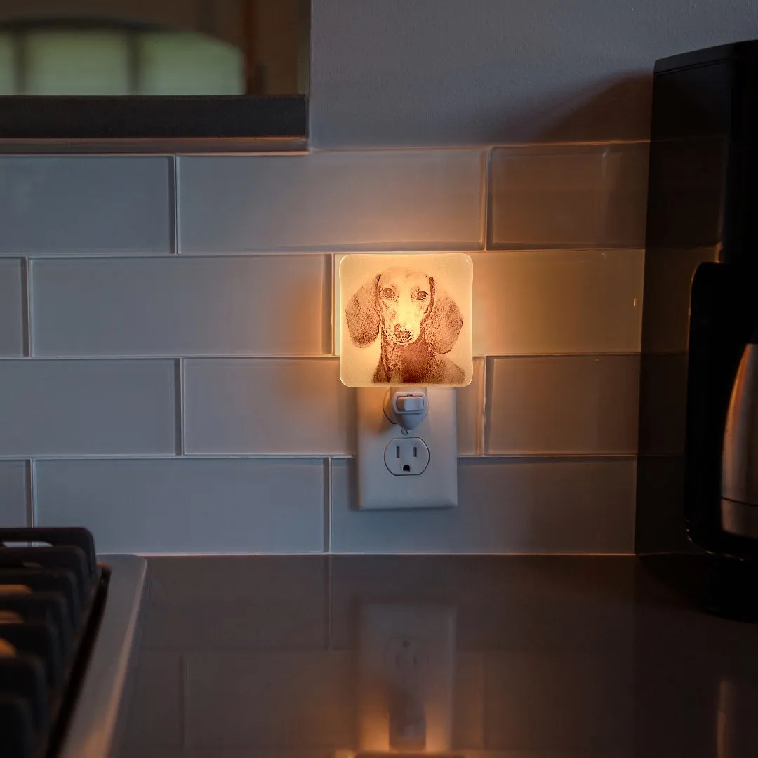 Dachshund Face Wiener Dog Night Light