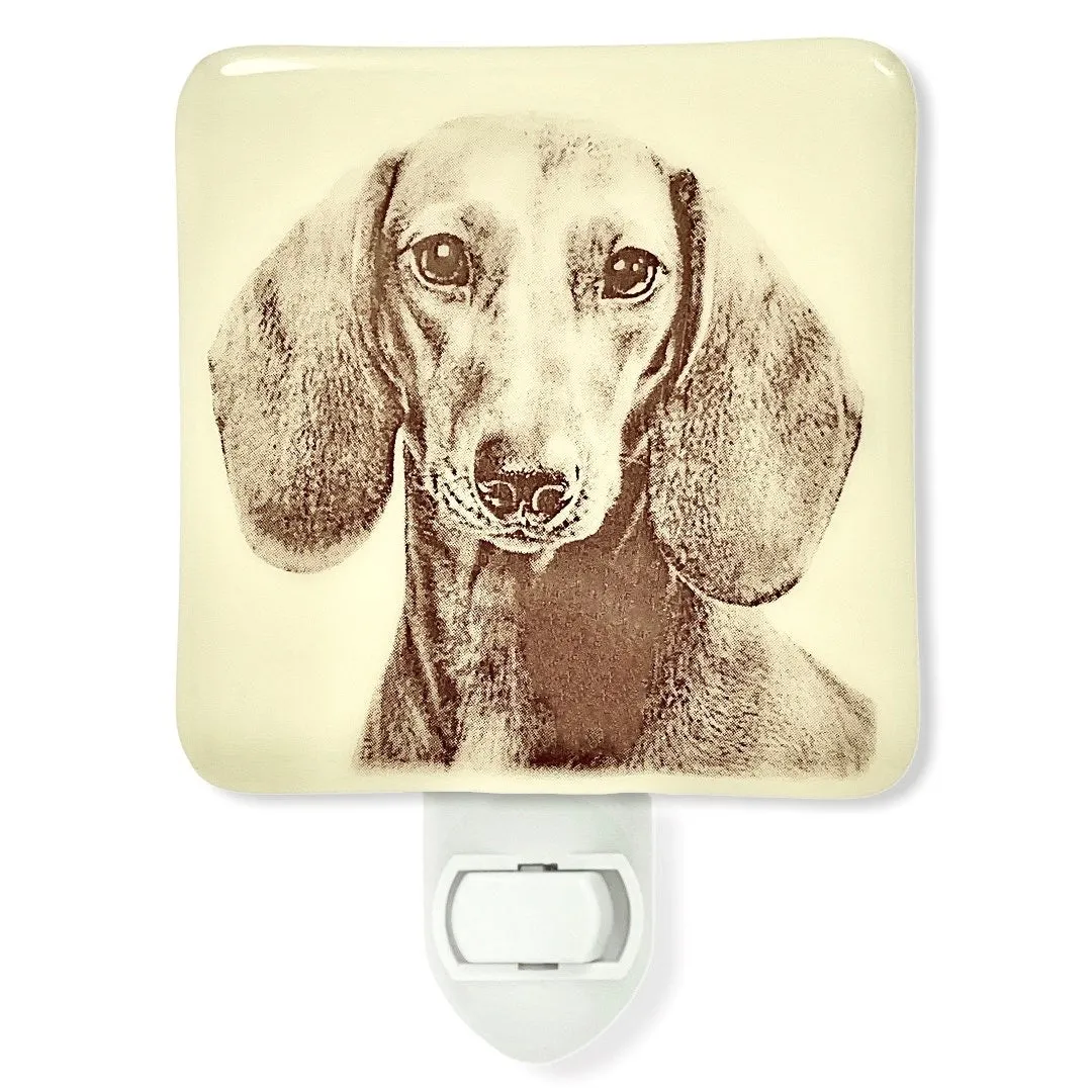 Dachshund Face Wiener Dog Night Light