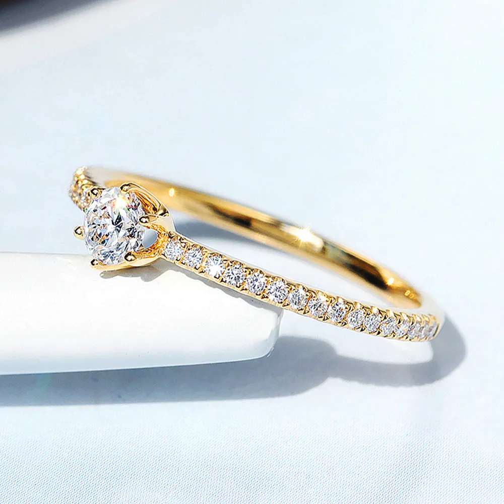Dainty Classic Six Prong Diamond Ring