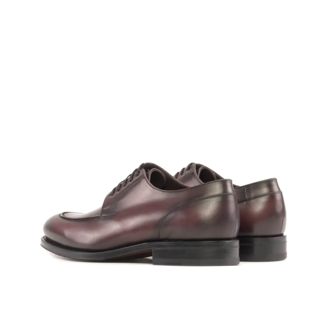 Derbie Chasse en cuir bordeaux