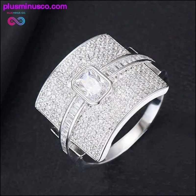Design Luxury Statement Stackable Zirconia Ring For Women Wedding