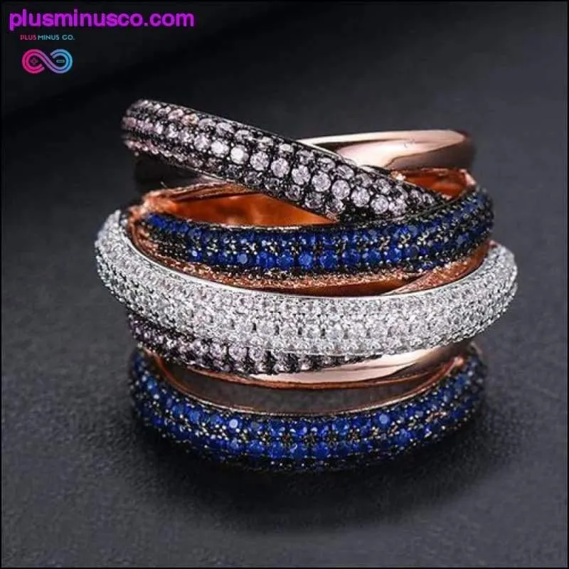 Design Luxury Statement Stackable Zirconia Ring For Women Wedding