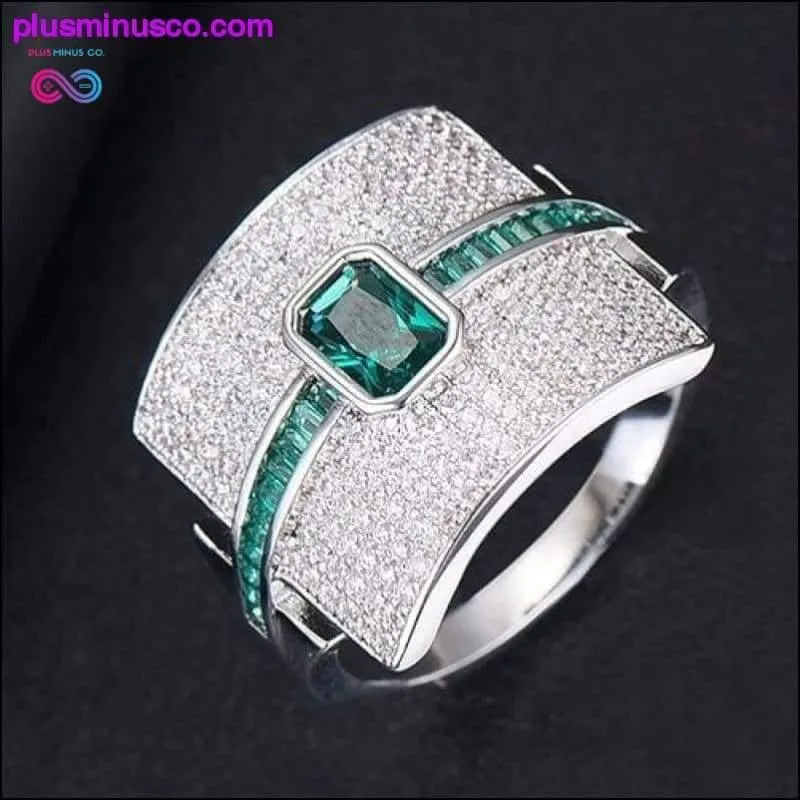 Design Luxury Statement Stackable Zirconia Ring For Women Wedding