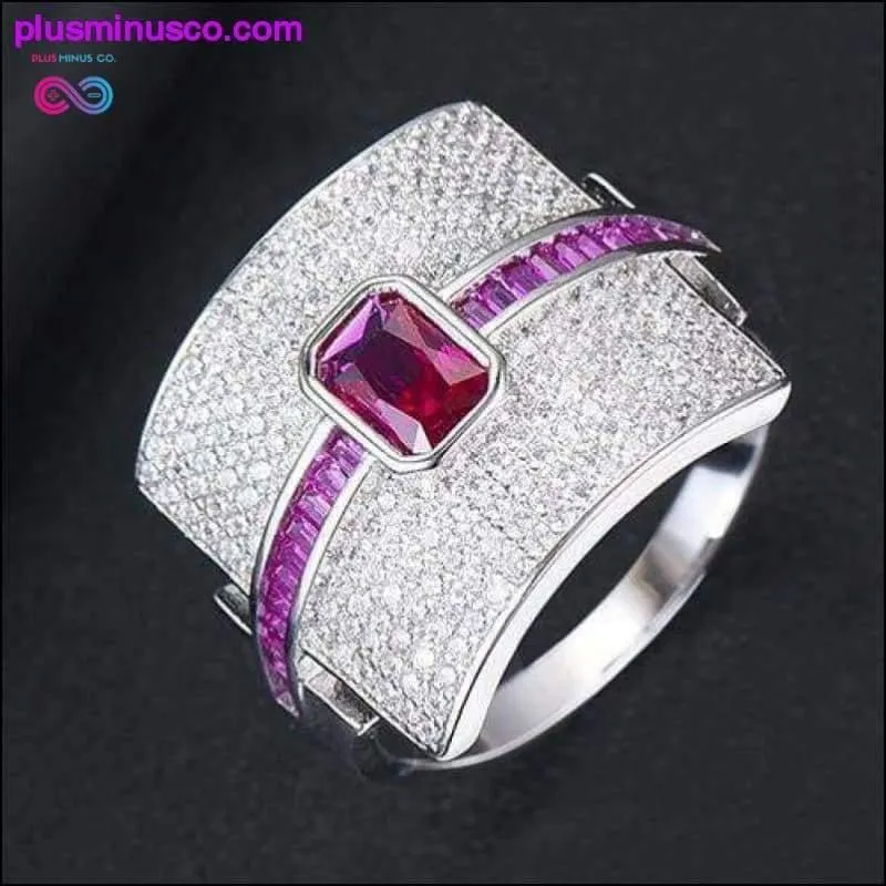 Design Luxury Statement Stackable Zirconia Ring For Women Wedding