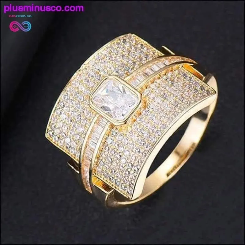 Design Luxury Statement Stackable Zirconia Ring For Women Wedding