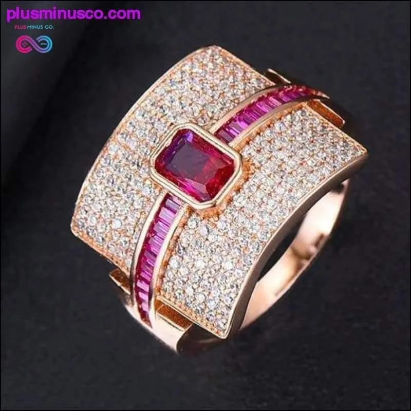 Design Luxury Statement Stackable Zirconia Ring For Women Wedding