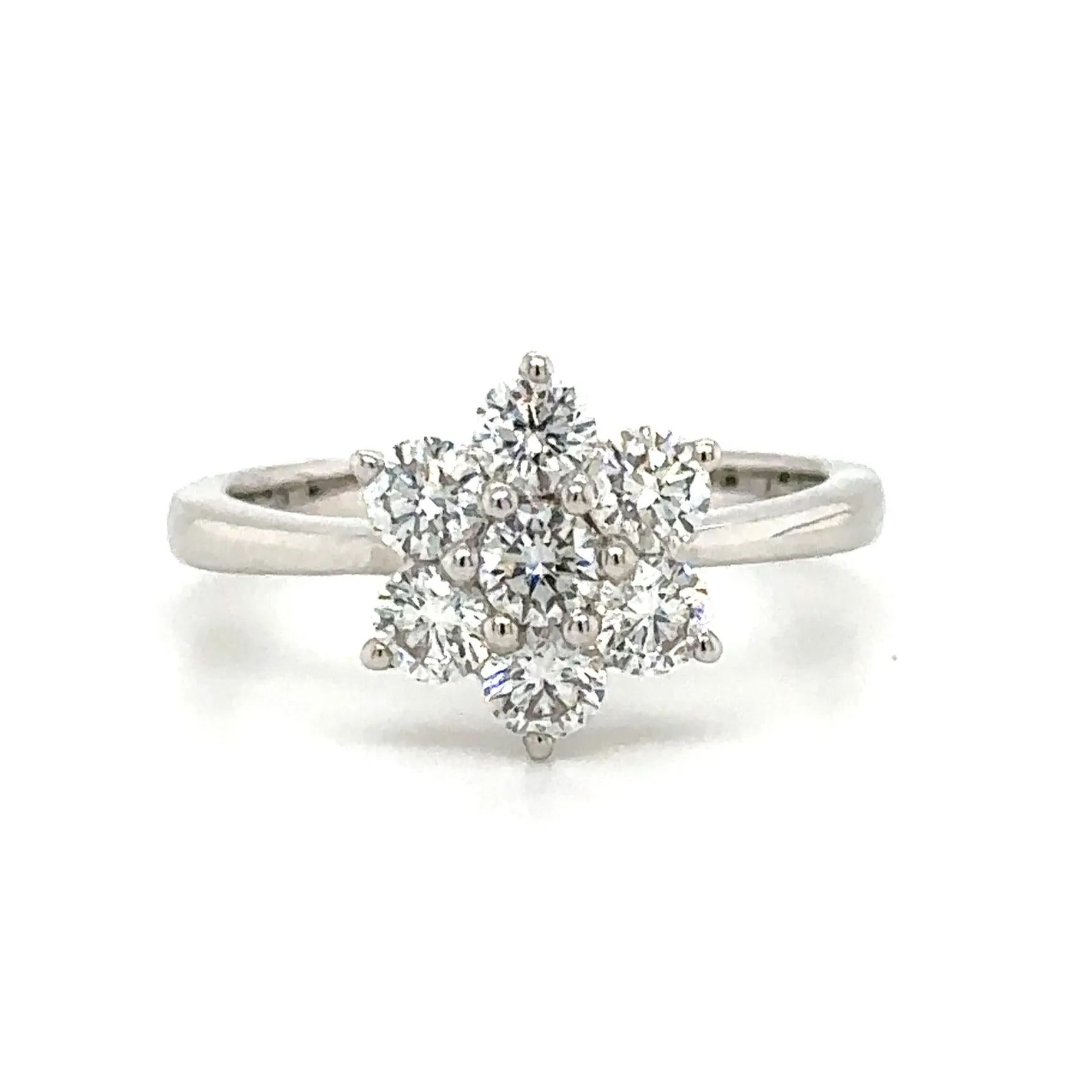 Diamond 1.01ct t.w. Cluster Flower Shape Ring