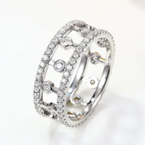 Diamond Double Band Full Eternity Ring