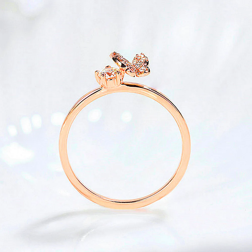 Diamond Pave Butterfly Ring