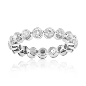 Diamond Single Prong Eternity Band 2.63ct tw